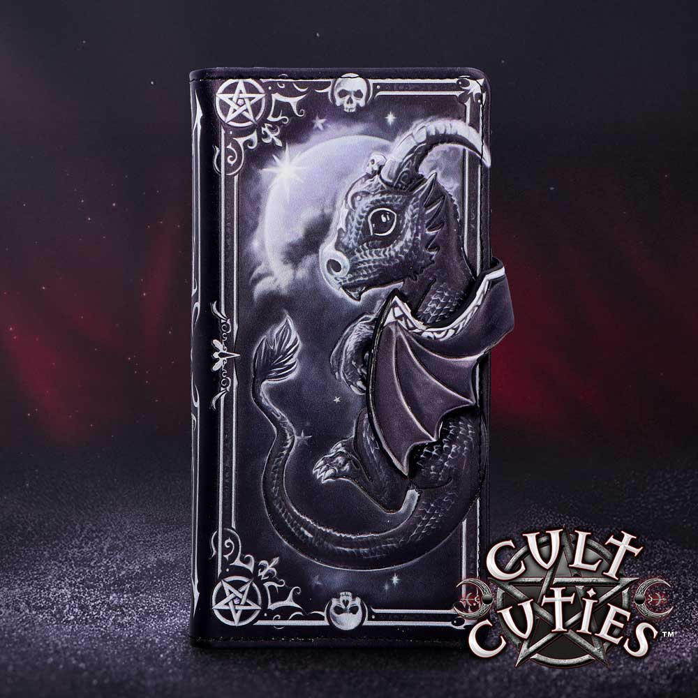 Nemesis Now Cult Cuties Moon of Lucifly Embossed Gothic Purse 18.5cm