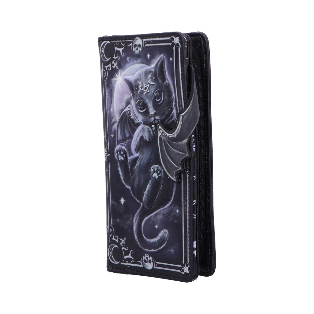 Nemesis Now Cult Cuties Moon of Malpuss Embossed Gothic Purse 18.5cm