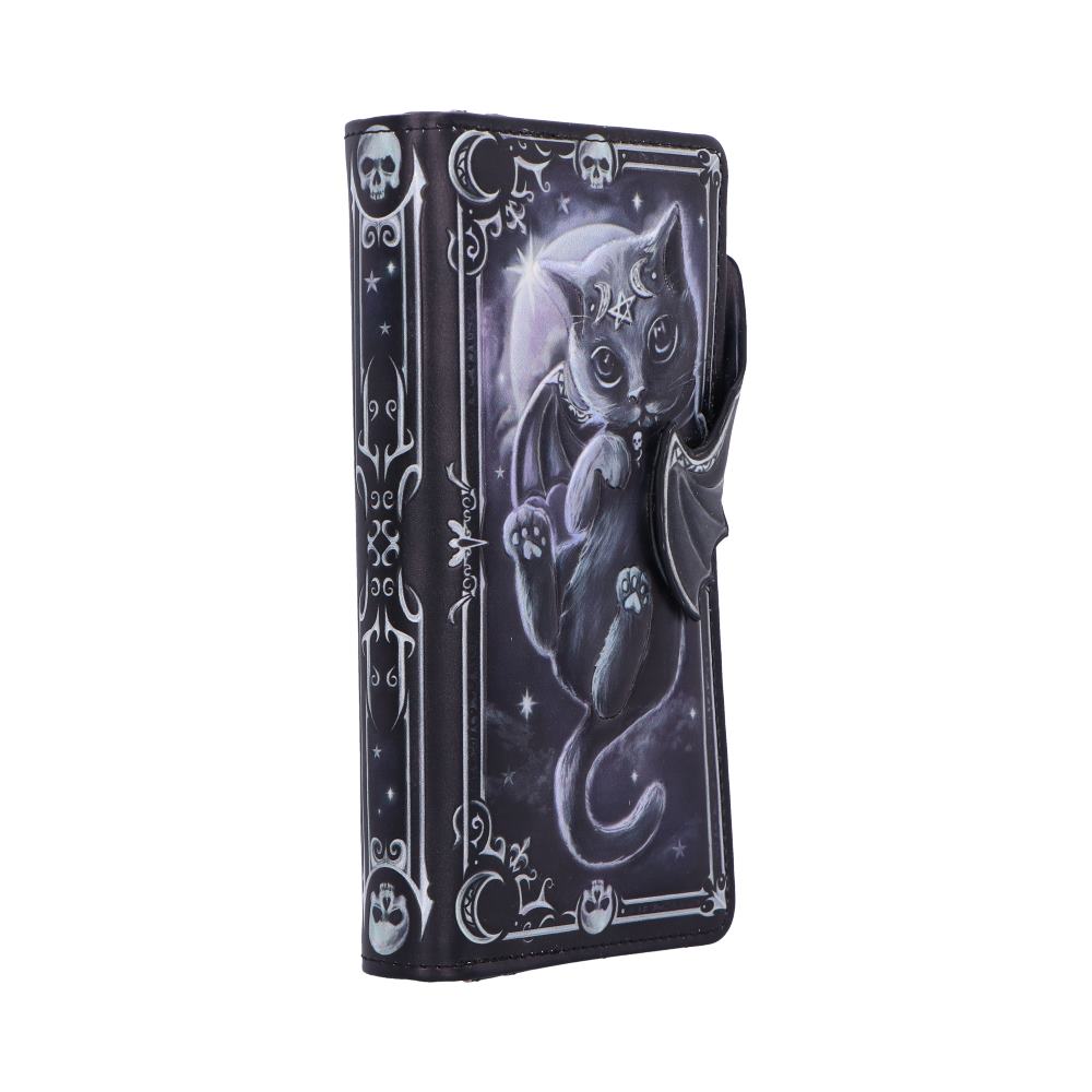 Nemesis Now Cult Cuties Moon of Malpuss Embossed Gothic Purse 18.5cm