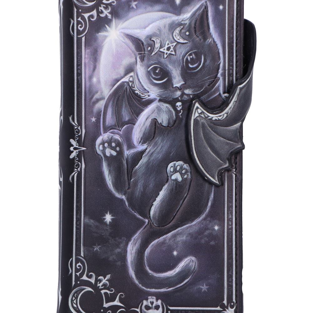 Nemesis Now Cult Cuties Moon of Malpuss Embossed Gothic Purse 18.5cm