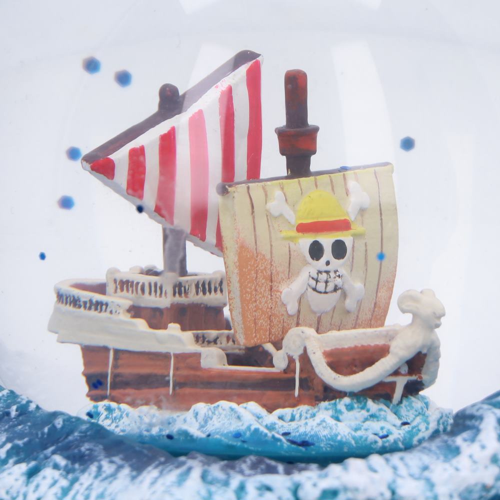 One Piece Going Merry Ship Snow Globe 14cm