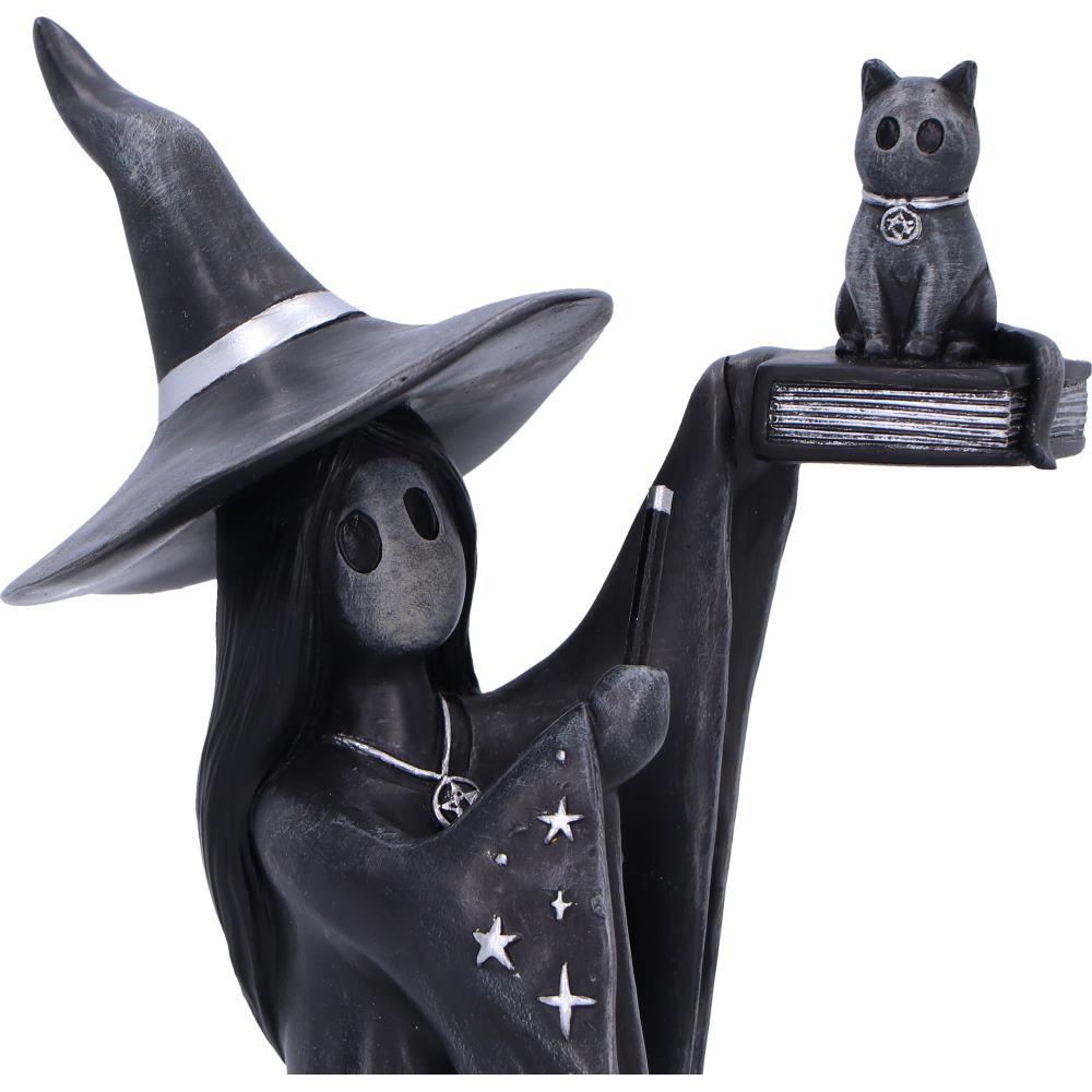 Nemesis Now Little Souls Shimmer Witch & Cat Figurine – 12.5cm