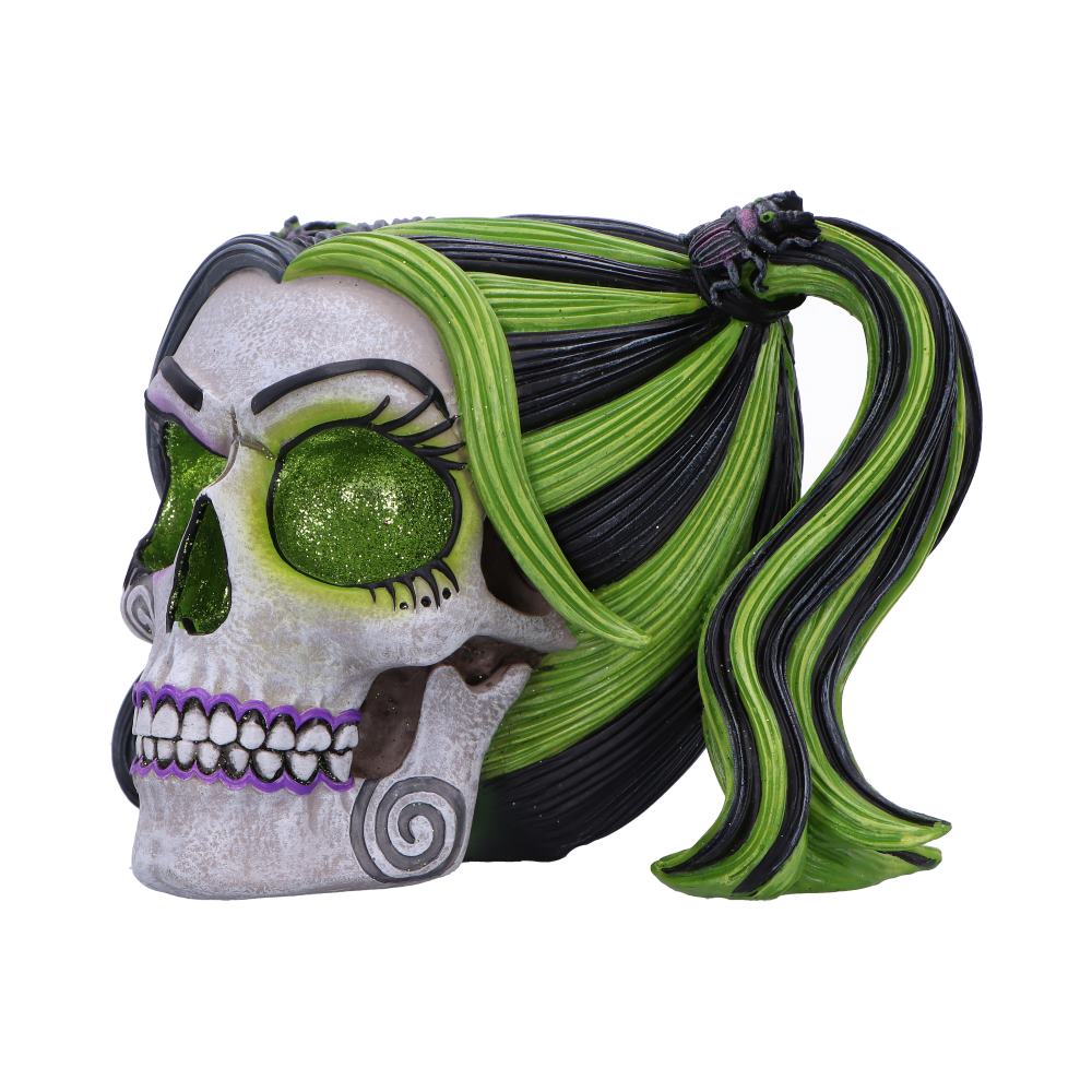 Drop Dead Gorgeous Beetles and Bugs Gothic Skull Figurine, 19cm