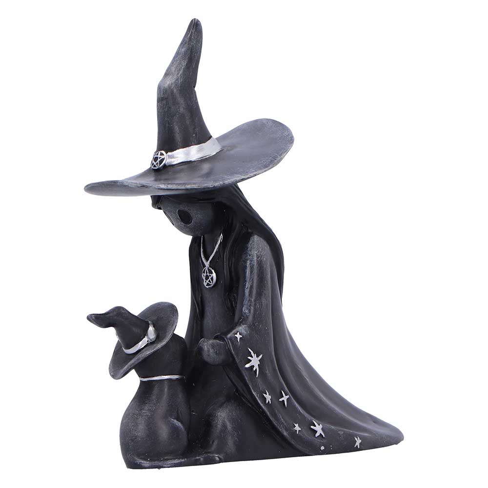 Nemesis Now Little Souls Twilight Witch & Cat Figurine – 10cm