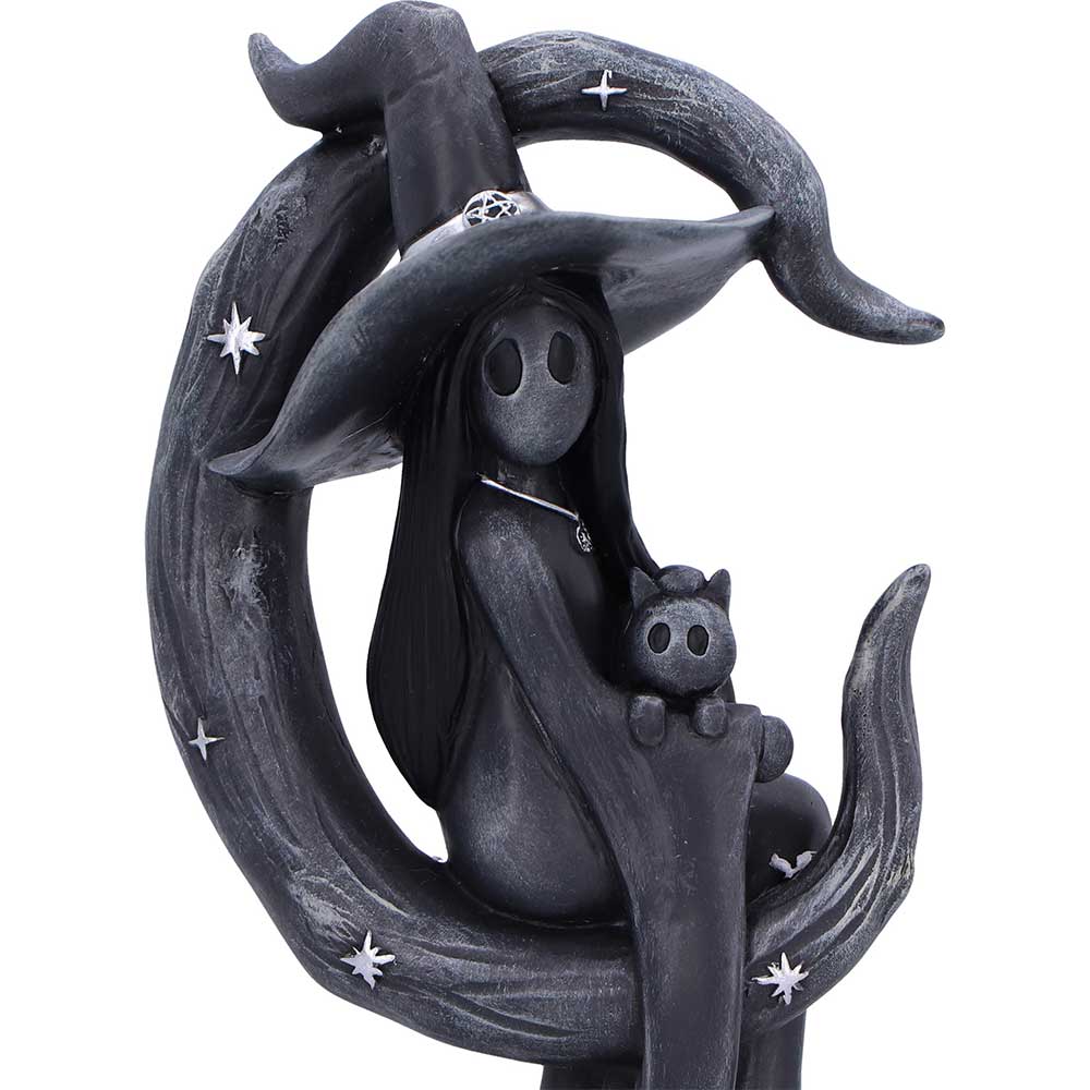 Nemesis Now Little Souls Glow Witch on Moon Figurine – 13.4cm