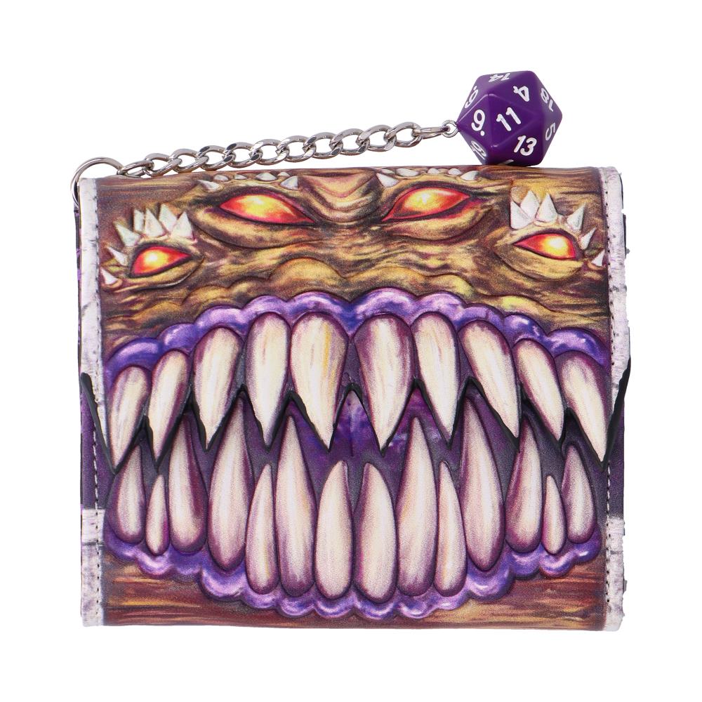 Dungeons & Dragons Embossed Mimic Wallet with D20 Charm – Nemesis Now