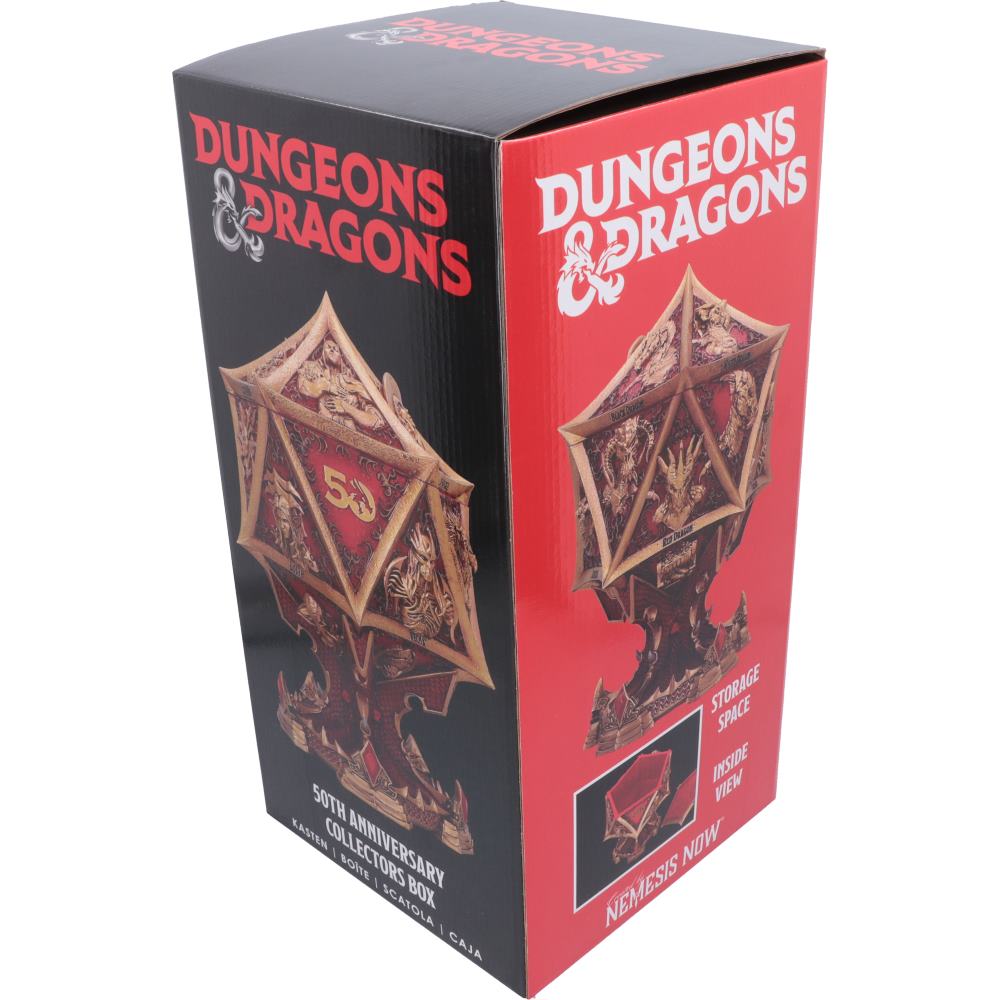 Dungeons & Dragons 50th Anniversary D20 Collector's Box 26cm – Nemesis Now