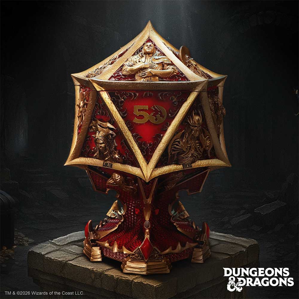 Dungeons & Dragons 50th Anniversary D20 Collector's Box 26cm – Nemesis Now