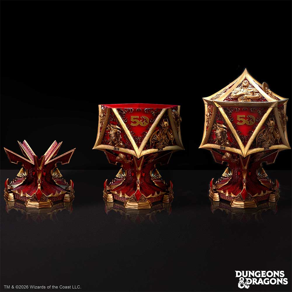Dungeons & Dragons 50th Anniversary D20 Collector's Box 26cm – Nemesis Now