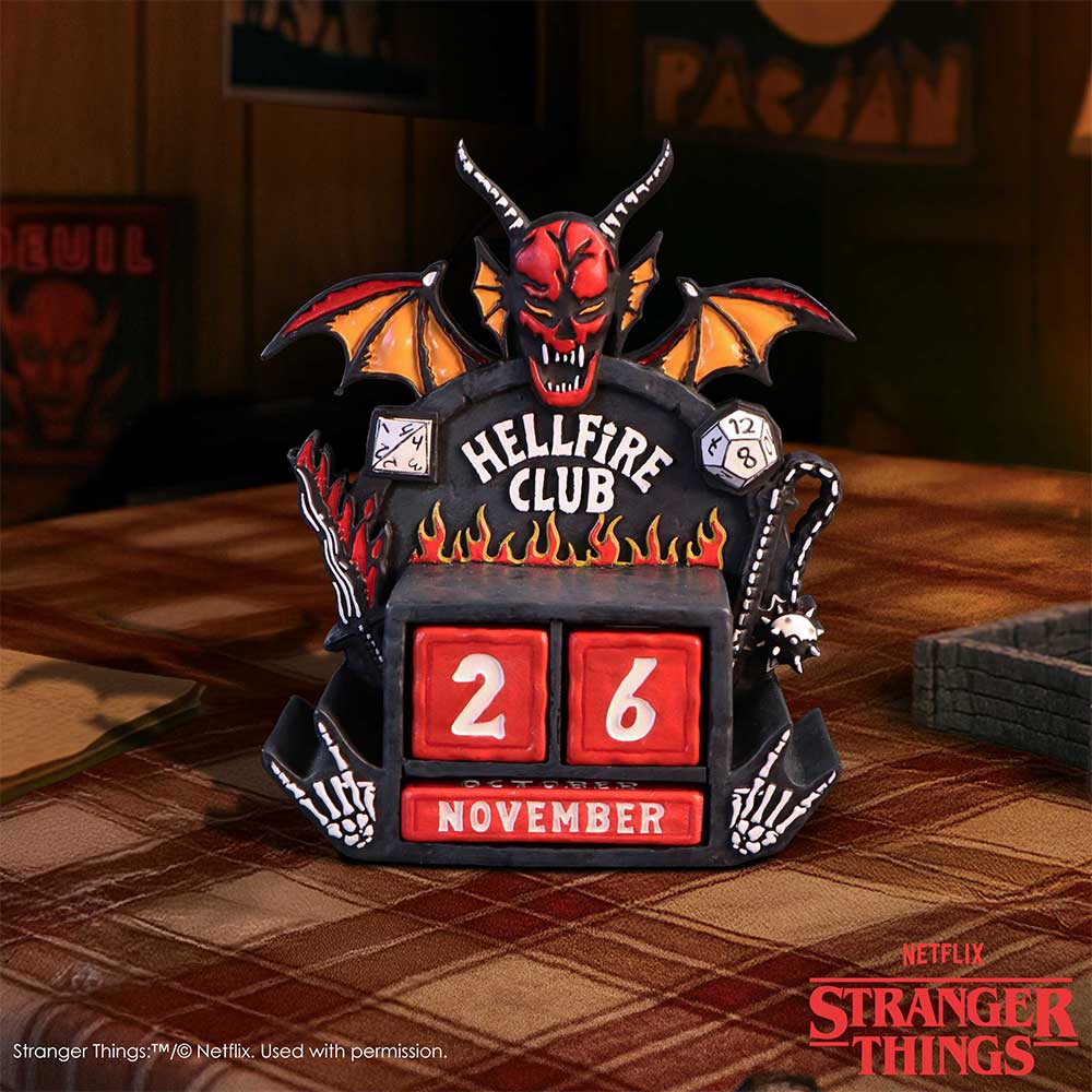 Stranger Things Hellfire Club Perpetual Calendar | Nemesis Now