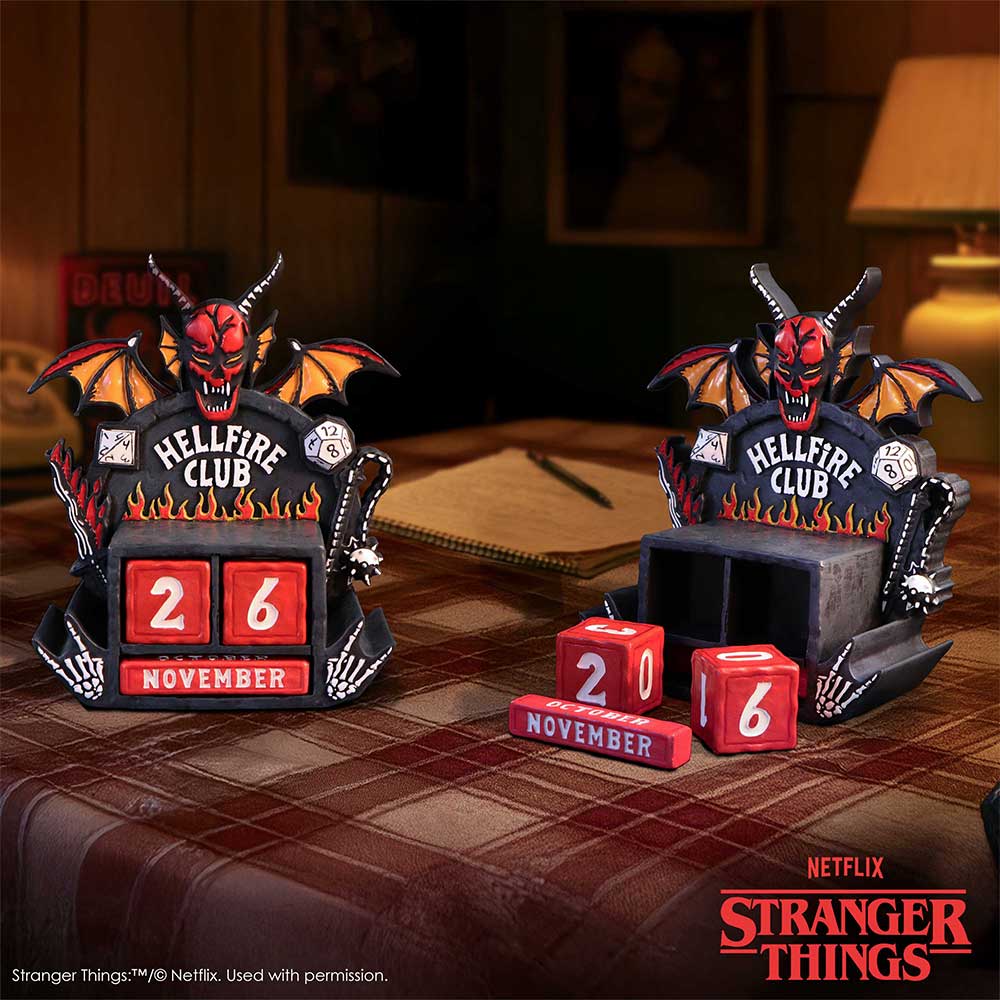 Stranger Things Hellfire Club Perpetual Calendar | Nemesis Now