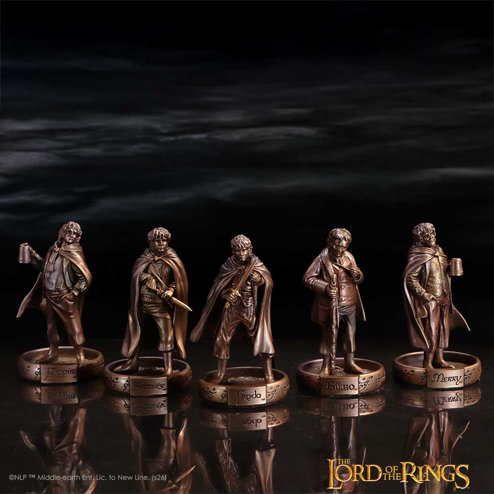 Lord of the Rings Hobbits of the Shire Figurine Set, 7.2cm