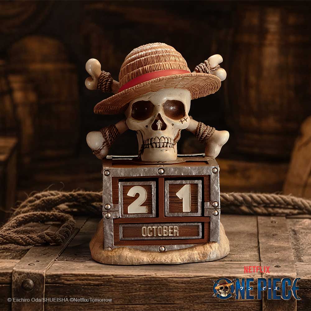 One Piece Luffy Jolly Roger Perpetual Calendar 15.8cm