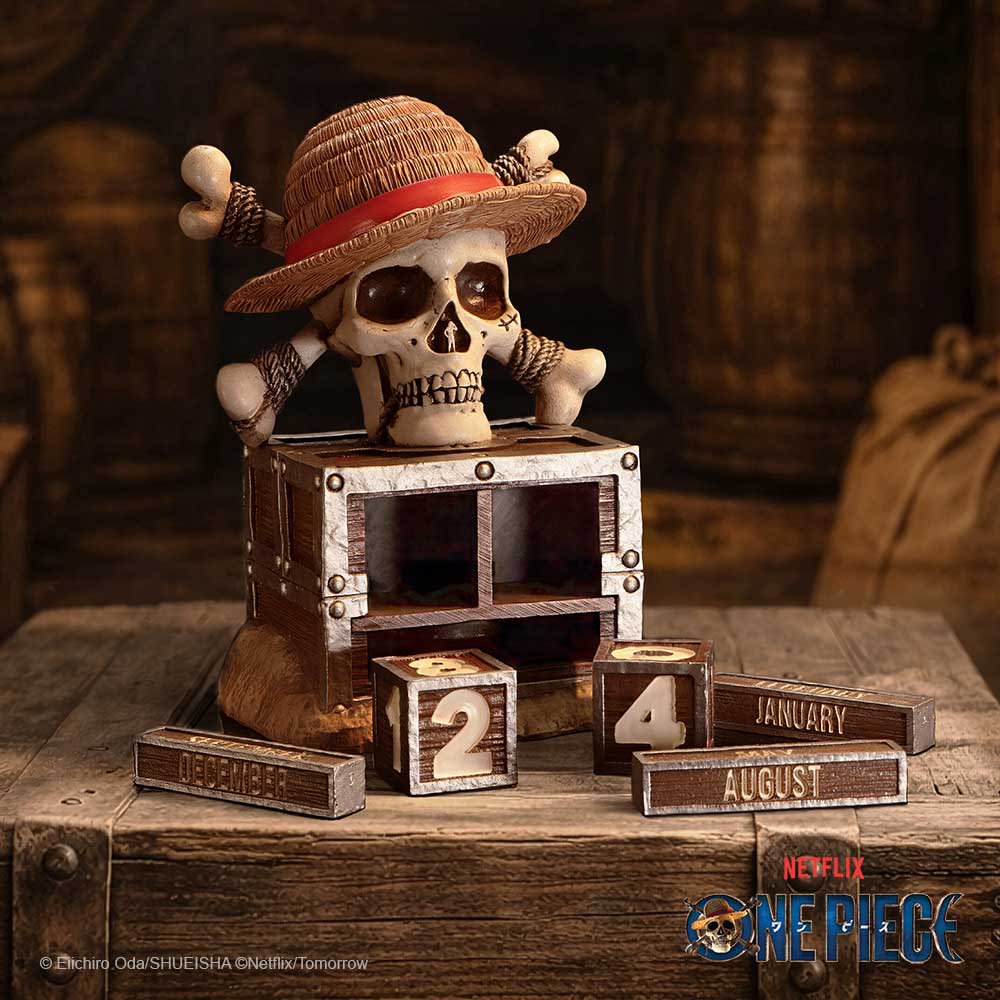 One Piece Luffy Jolly Roger Perpetual Calendar 15.8cm