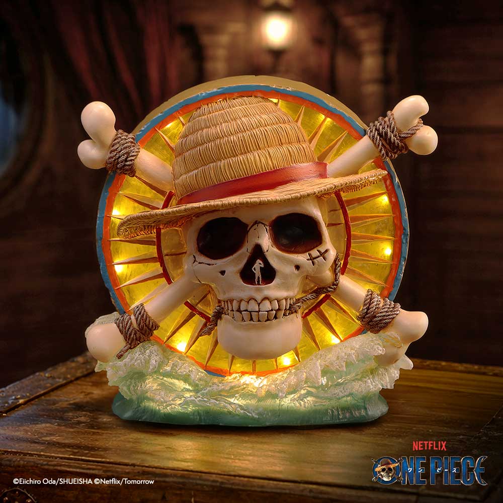 One Piece Luffy Straw Hat Jolly Roger LED Lamp 20.2cm