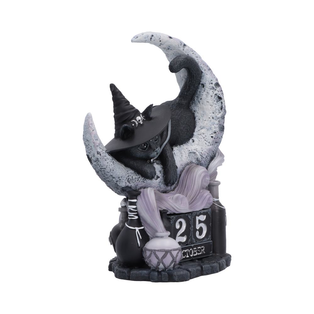 Cult Cuties Purrah Perpetual Calendar | Gothic Cat Desk Calendar | Nemesis Now 16.2cm