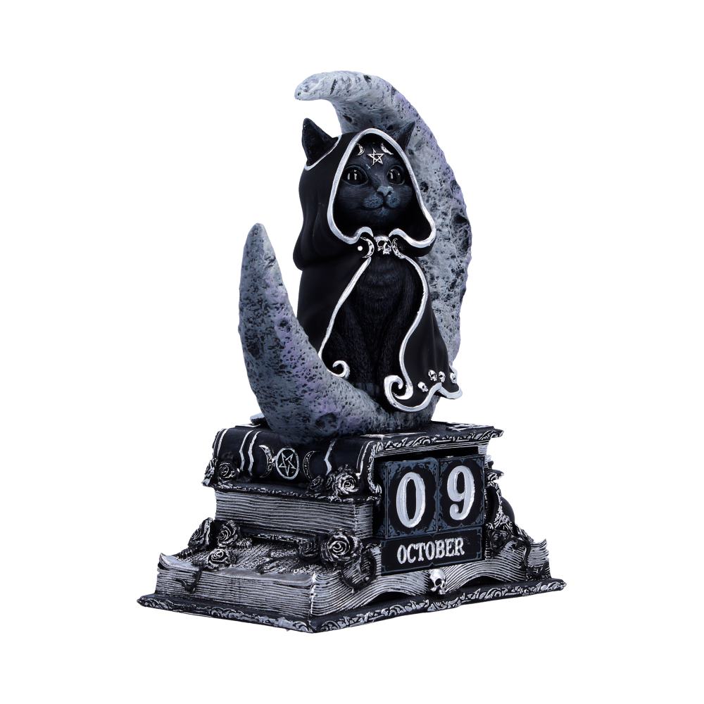 Cult Cuties Zefur Perpetual Calendar | Gothic Witch Desk Calendar | Nemesis Now 16cm