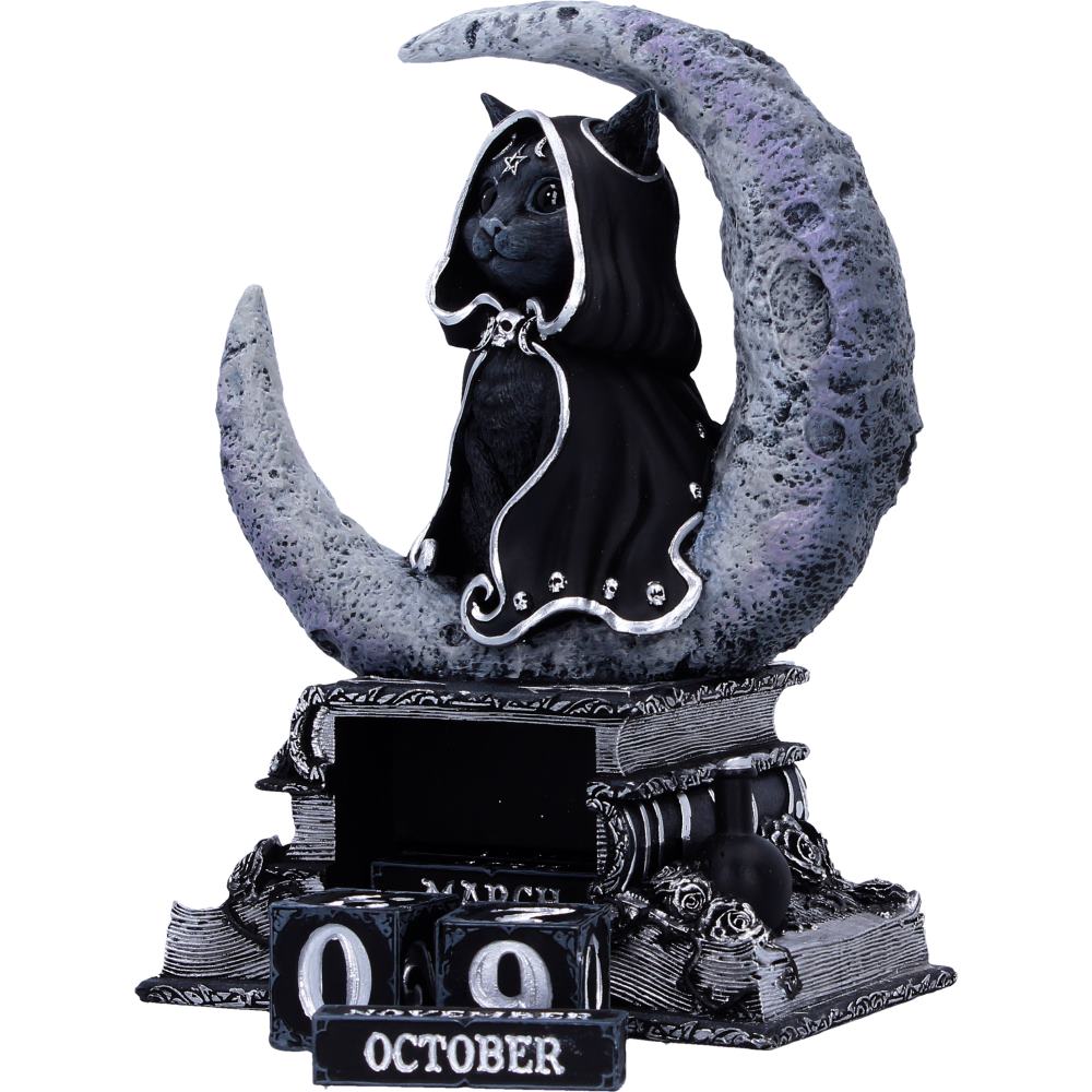 Cult Cuties Zefur Perpetual Calendar | Gothic Witch Desk Calendar | Nemesis Now 16cm