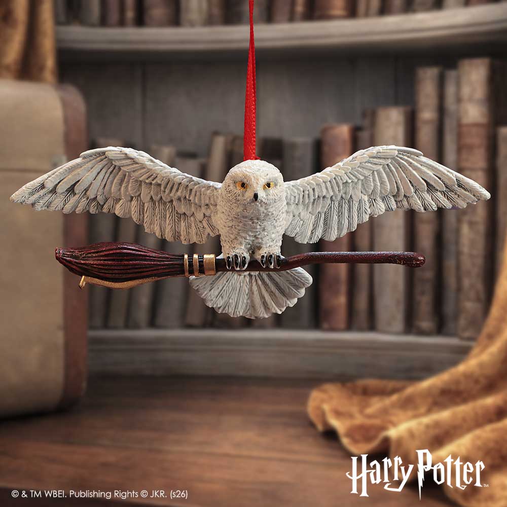 Harry Potter Hedwig in Flight Hanging Ornament 5.4cm – Officially Licensed