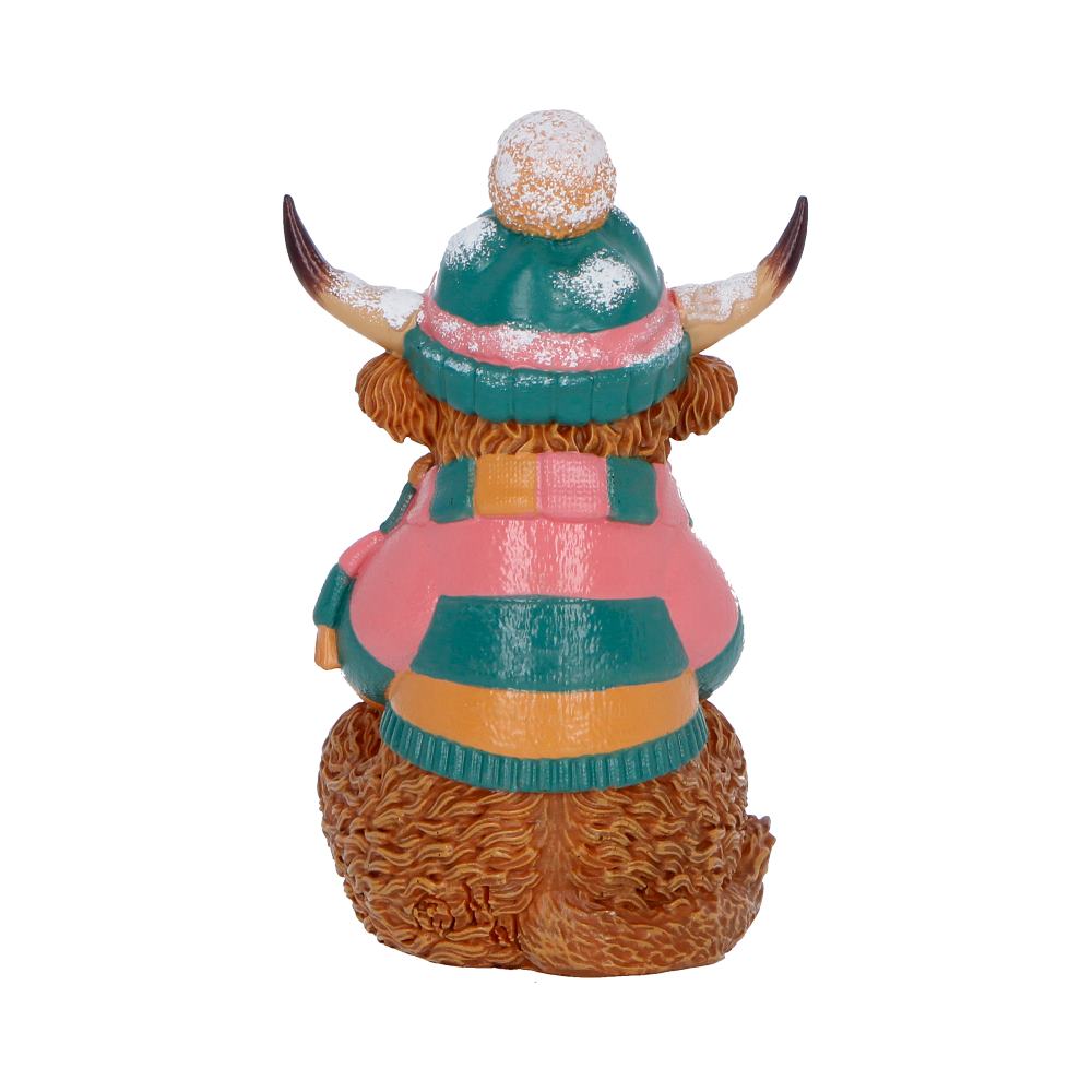 Nemesis Now Winter Highland Cow Hot Cocoa Figurine – 12.3cm