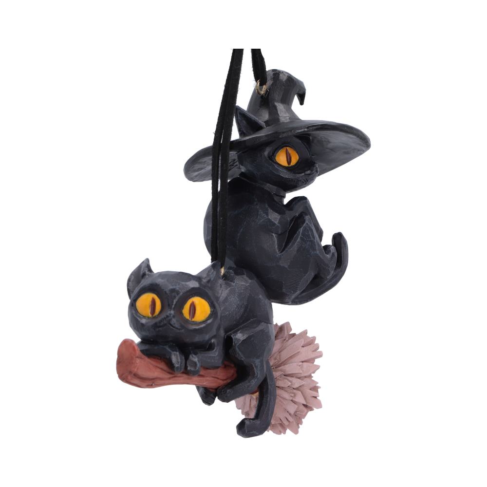 Curse and Claw Black Cat Halloween Hanging Ornaments Set of 2 – Officially Licensed