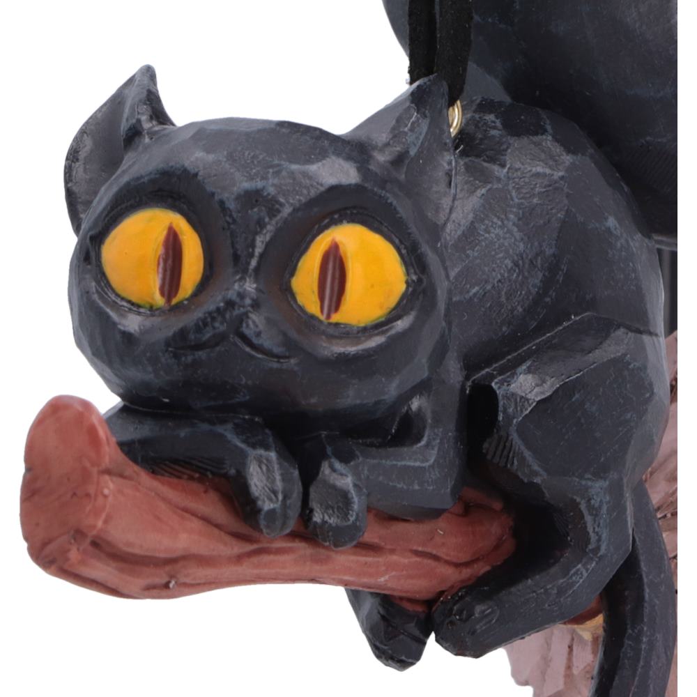 Curse and Claw Black Cat Halloween Hanging Ornaments Set of 2 – Officially Licensed