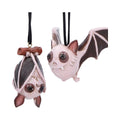 Sneak and Peak Purple Bat Halloween Hanging Ornaments Set of 2 – Officially Licensed