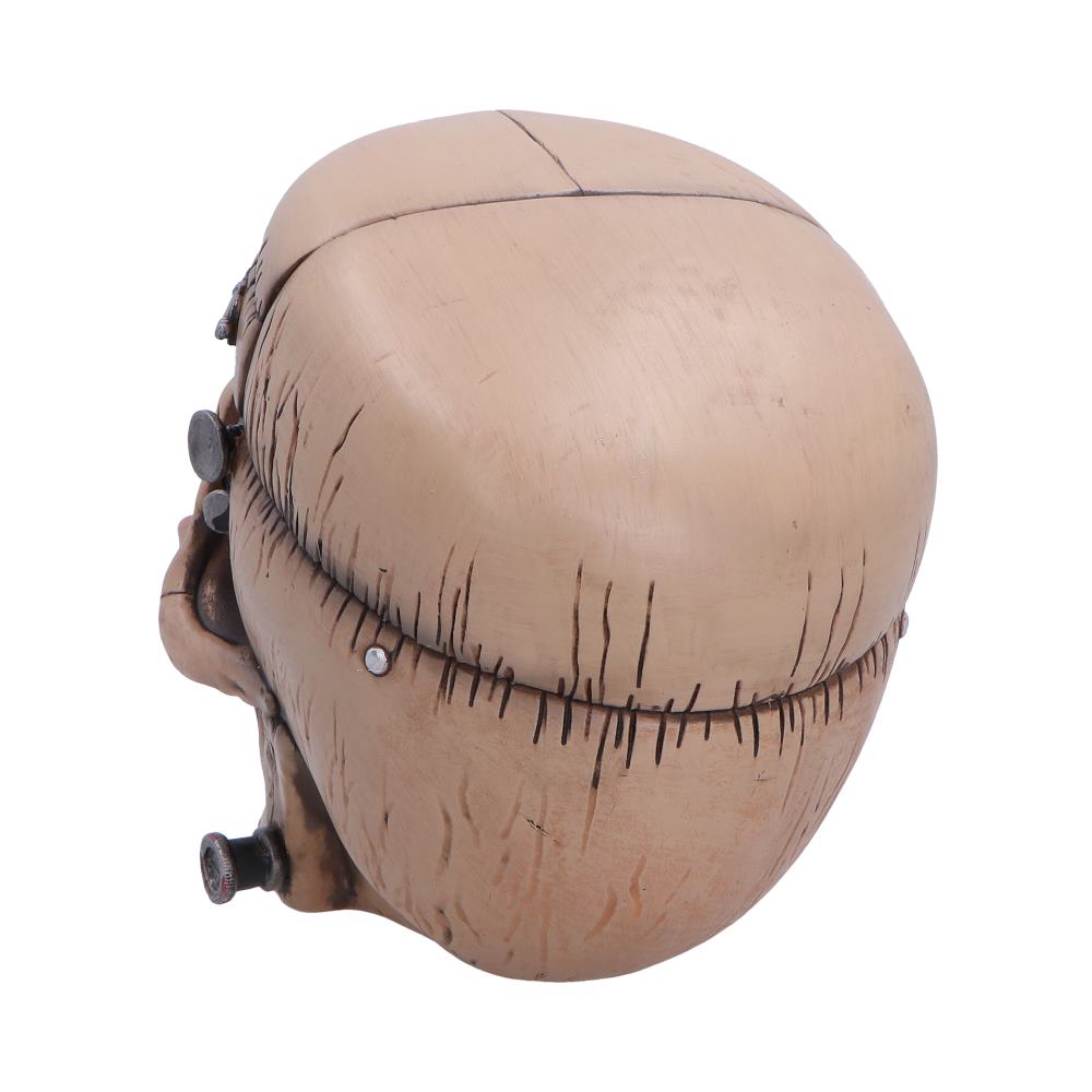 Hall of Horrors Monster of Madness Frankenstein Skull | Gothic Halloween Skull Ornament | Nemesis Now 15.1cm