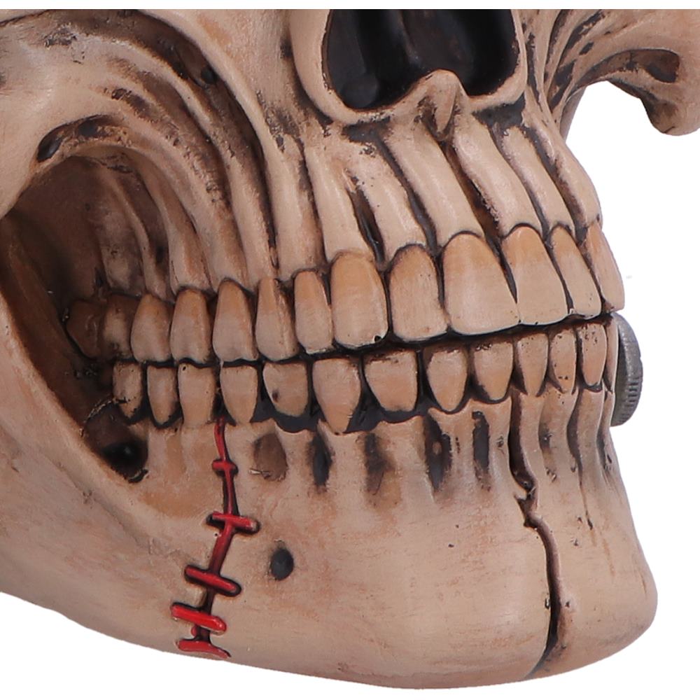 Hall of Horrors Monster of Madness Frankenstein Skull | Gothic Halloween Skull Ornament | Nemesis Now 15.1cm