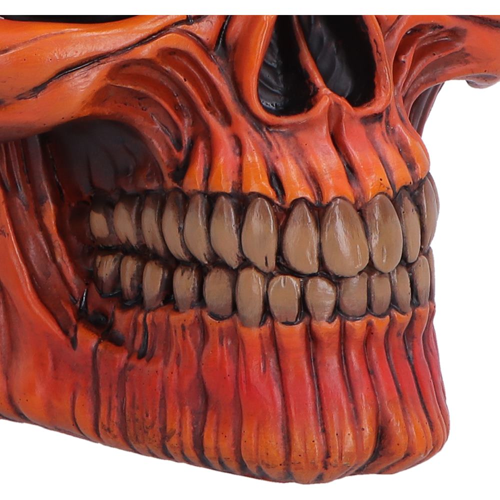 Hall of Horrors Spirit of Halloween Pumpkin Skull | Gothic Halloween Skull Ornament | Nemesis Now 17.5cm