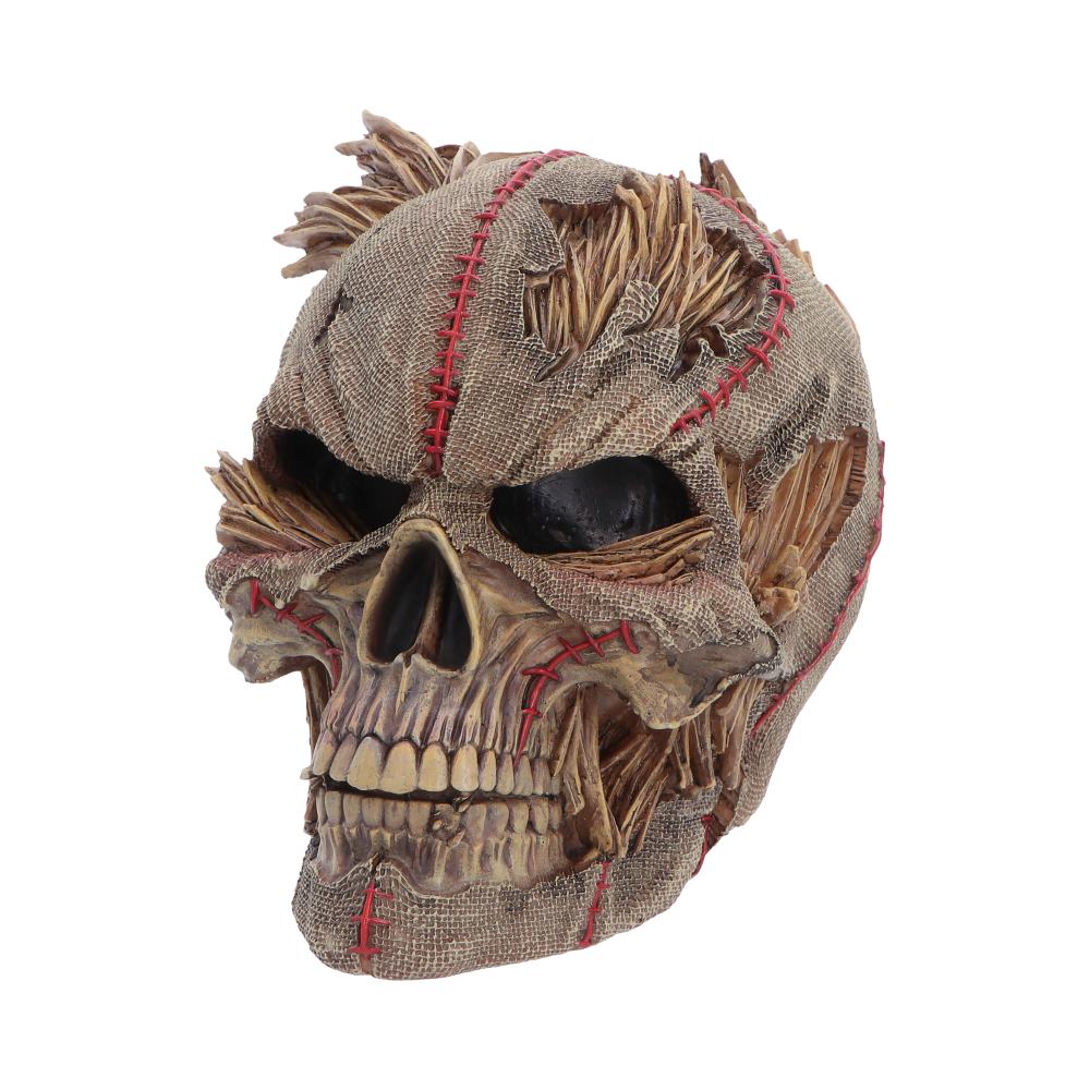 Hall of Horrors Keeper of the Harvest Scarecrow Skull | Gothic Halloween Skull Ornament | Nemesis Now 14.7cm