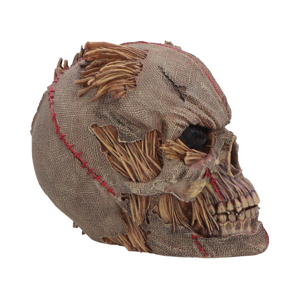 Hall of Horrors Keeper of the Harvest Scarecrow Skull | Gothic Halloween Skull Ornament | Nemesis Now 14.7cm