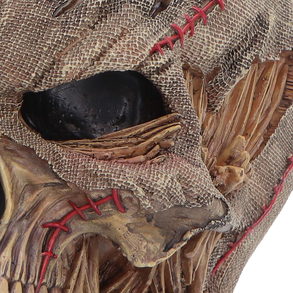 Hall of Horrors Keeper of the Harvest Scarecrow Skull | Gothic Halloween Skull Ornament | Nemesis Now 14.7cm