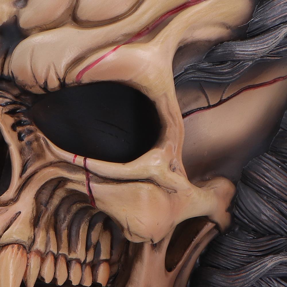 Hall of Horrors Beast of the Moon Werewolf Skull | Gothic Halloween Skull Ornament | Nemesis Now 16cm