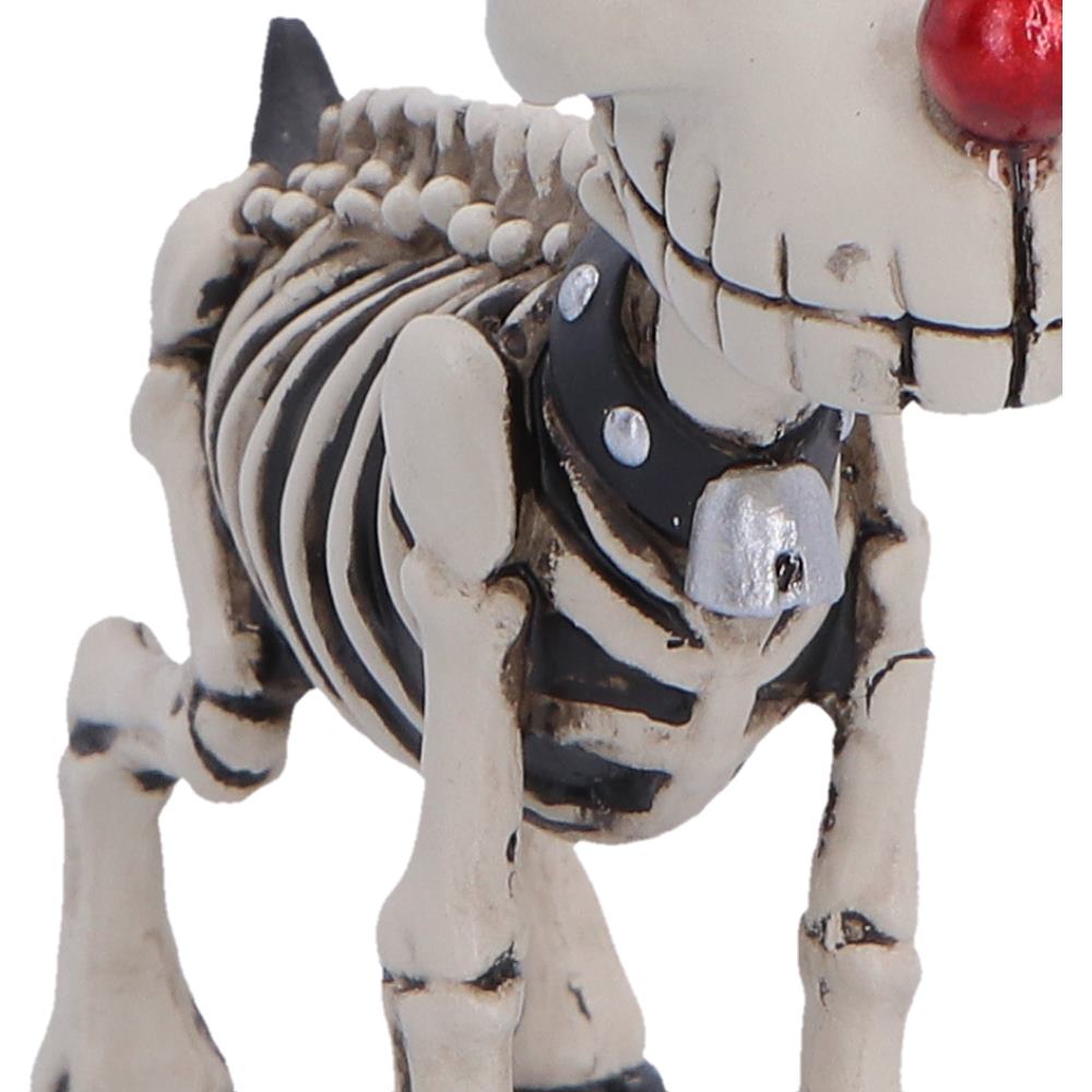 Rudi Skeletal Christmas Reindeer Figurine, 10.7cm