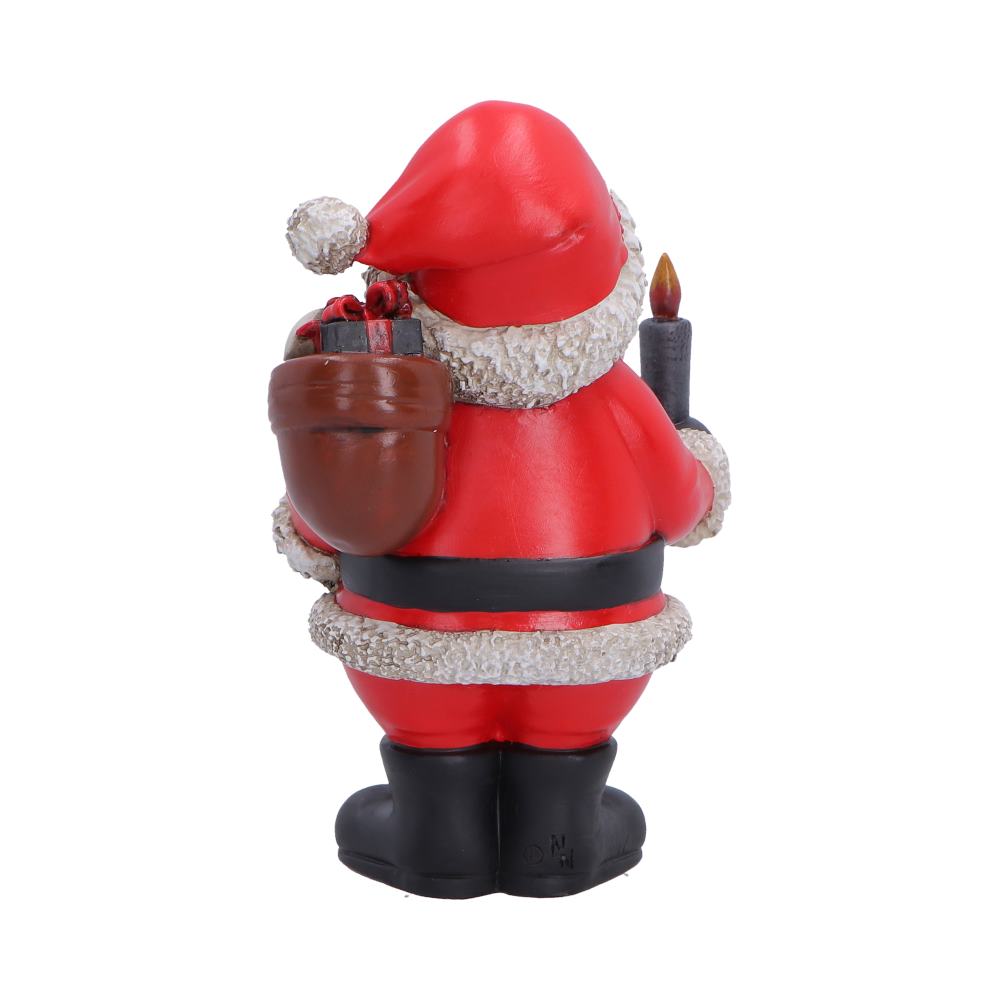 Noel Gothic Skeletal Santa Figurine, 10.5cm