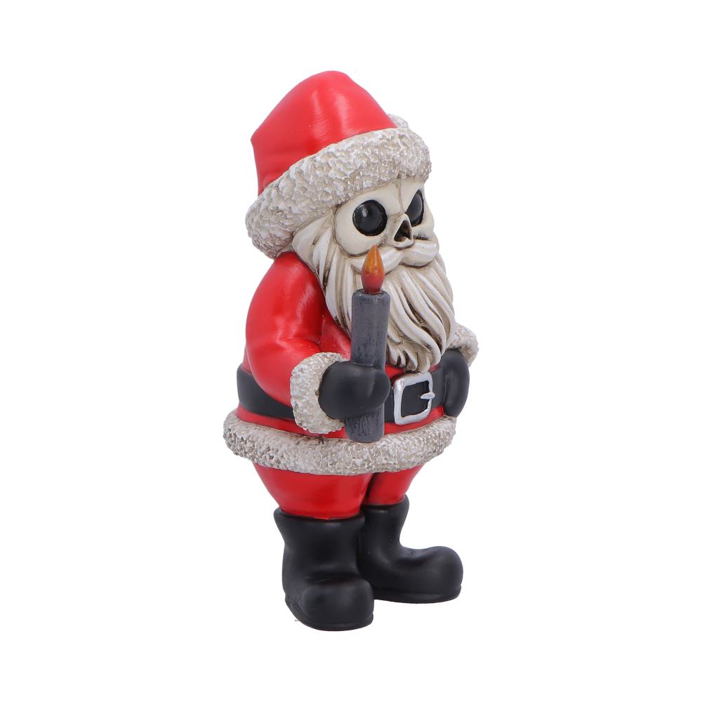 Noel Gothic Skeletal Santa Figurine, 10.5cm