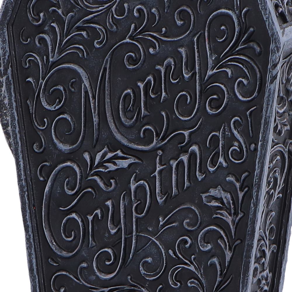Merry Cryptmas Santa Reaper Coffin Figurine, 17.5cm