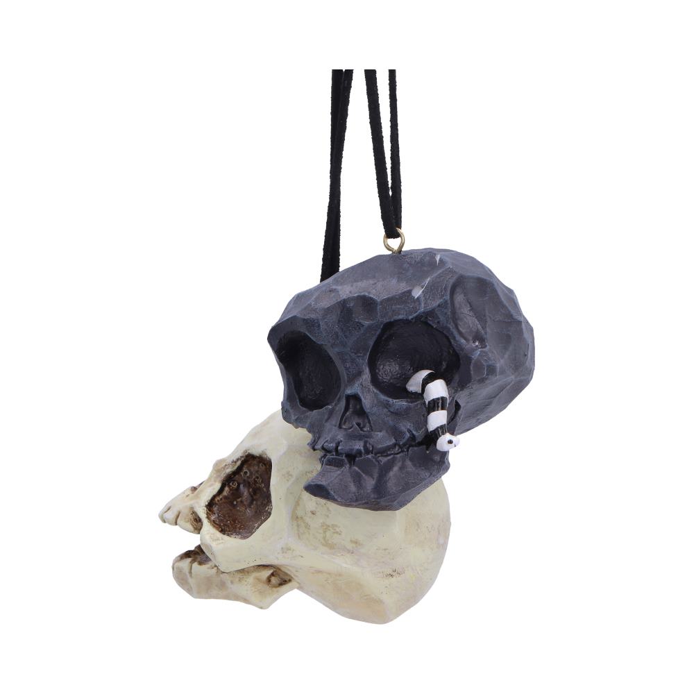 Grim and Grin Skull Halloween Hanging Ornaments Set of 2 – Officially Licensed