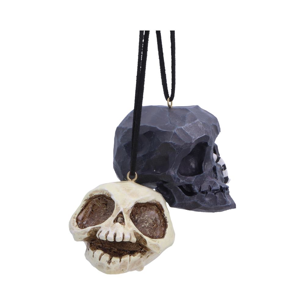 Grim and Grin Skull Halloween Hanging Ornaments Set of 2 – Officially Licensed