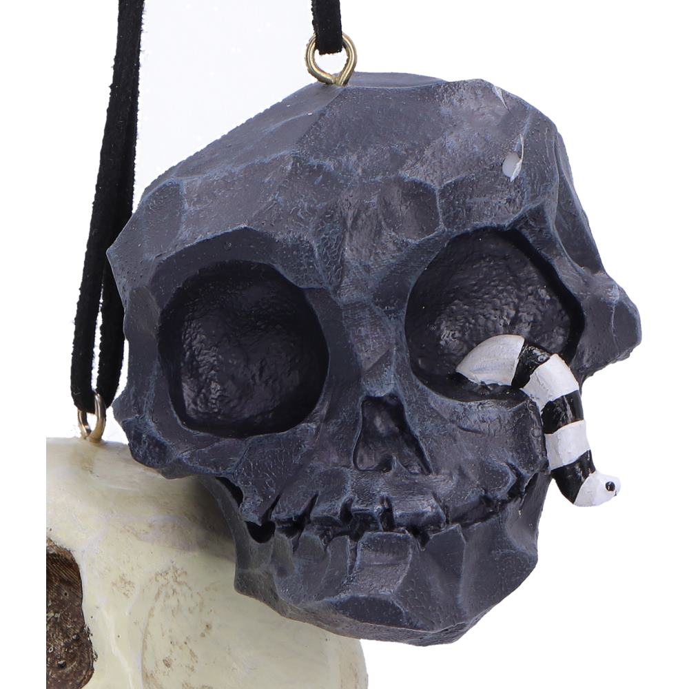 Grim and Grin Skull Halloween Hanging Ornaments Set of 2 – Officially Licensed