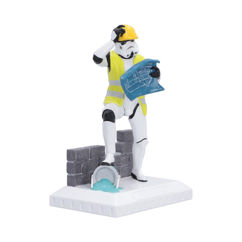 Original Stormtrooper Hit a Brick Wall Figurine | Funny Star Wars Gift | Nemesis Now 17.5cm