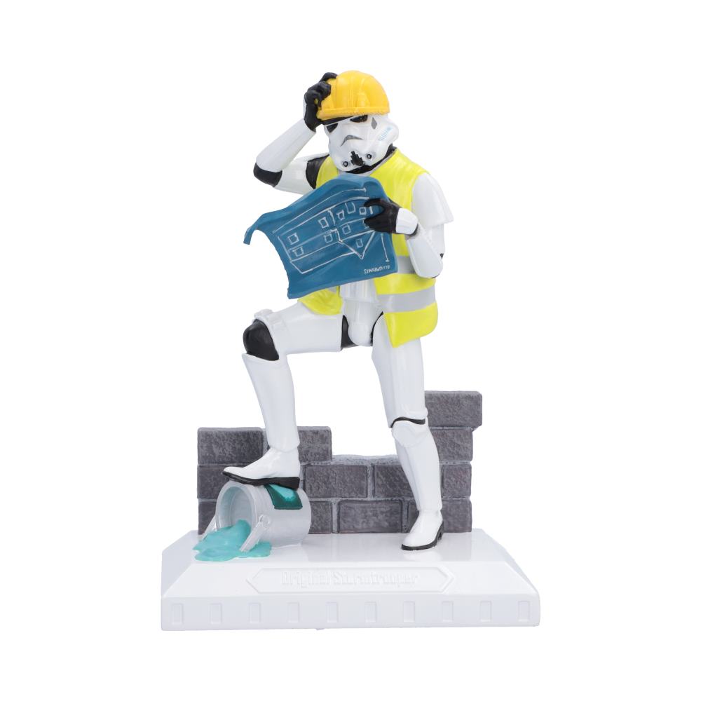 Original Stormtrooper Hit a Brick Wall Figurine | Funny Star Wars Gift | Nemesis Now 17.5cm
