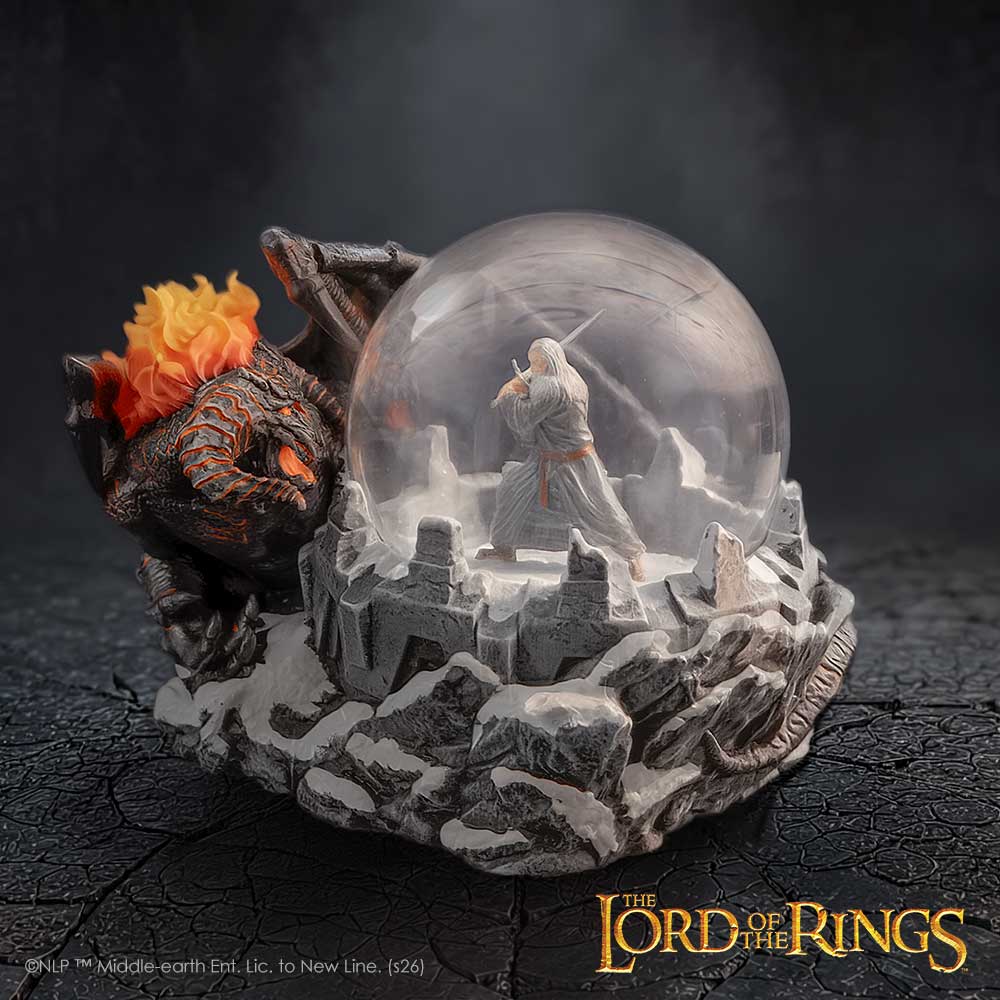Lord of the Rings Gandalf & Balrog Snow Globe, 12.8cm