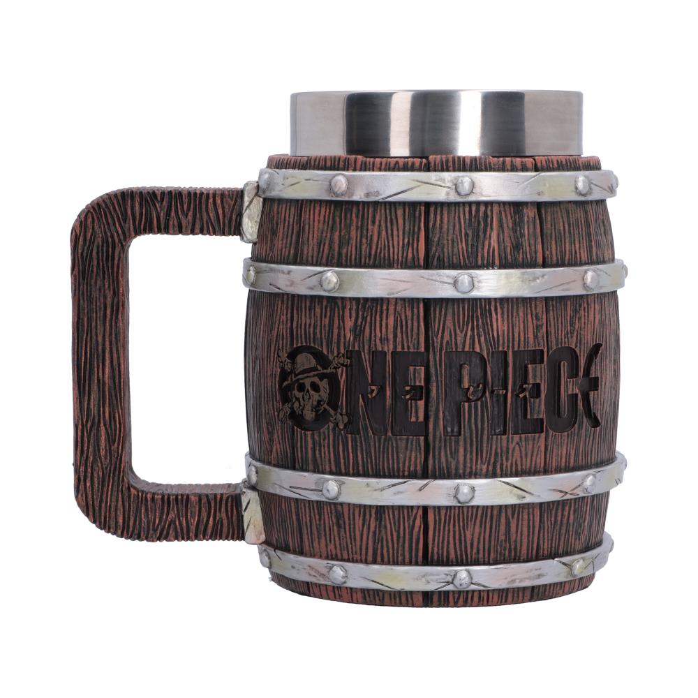 One Piece Straw Hat Jolly Roger Barrel Tankard 16cm