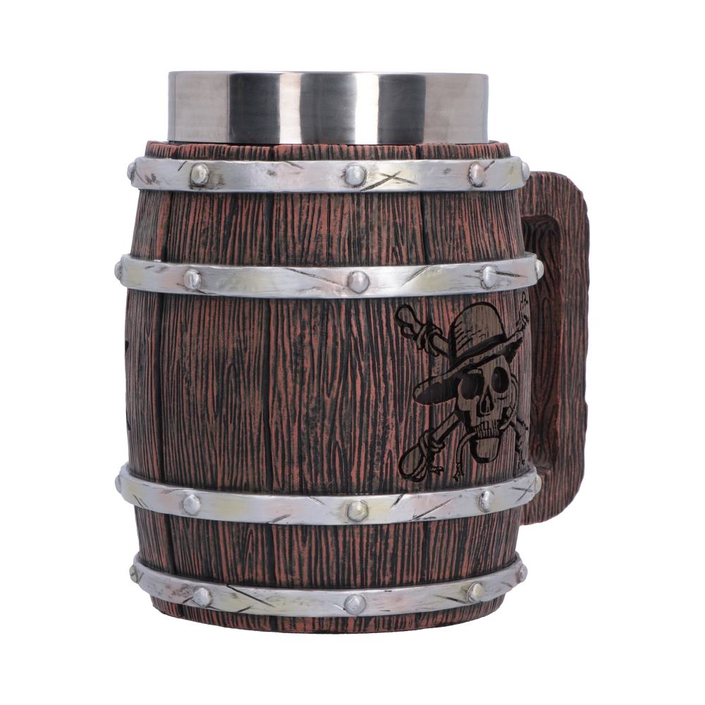 One Piece Straw Hat Jolly Roger Barrel Tankard 16cm