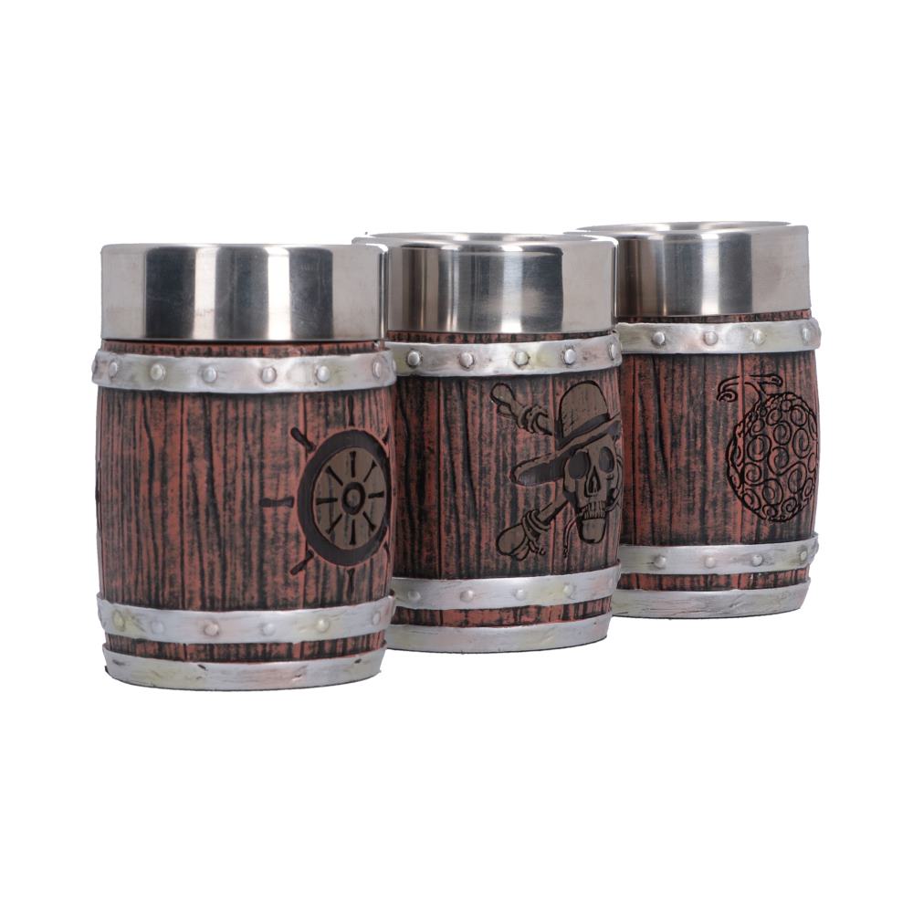 One Piece Barrel Shot Glass Set of 3 – 8.2cm