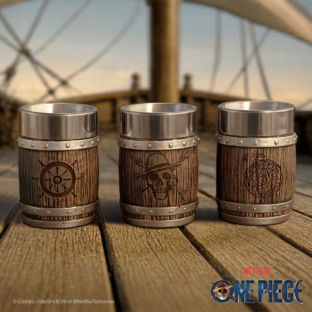 One Piece Barrel Shot Glass Set of 3 – 8.2cm