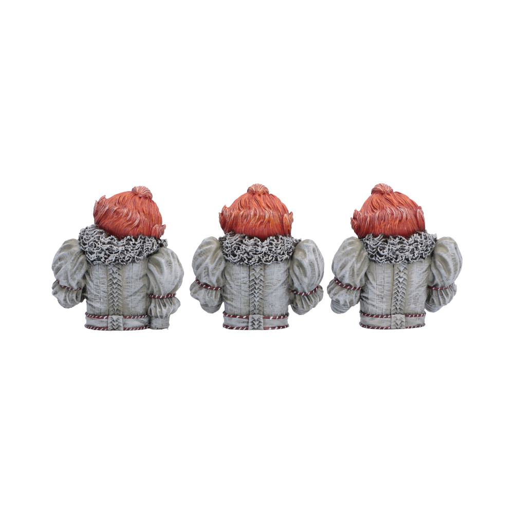 IT Three Wise Pennywise Figurine Set | Official Horror Movie Collectible | Nemesis Now 8.2cm
