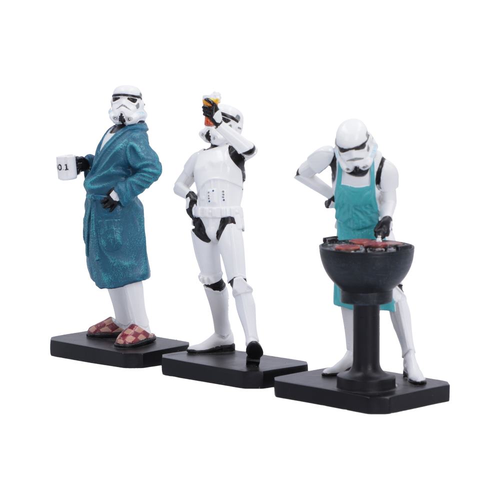 Original Stormtrooper Living for the Weekend Figurine Set | Official Star Wars Gift | Nemesis Now 10.5cm